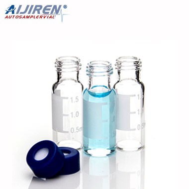 injection with rubber stopper hplc sampler vials
