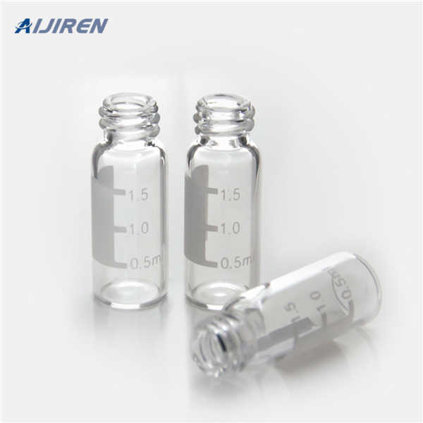 glass Bottles with Write-on hplc sampler vials