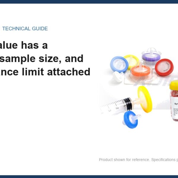 2ml HPLC VialA tested value has a method, a sample size, and an acceptance limit attached
