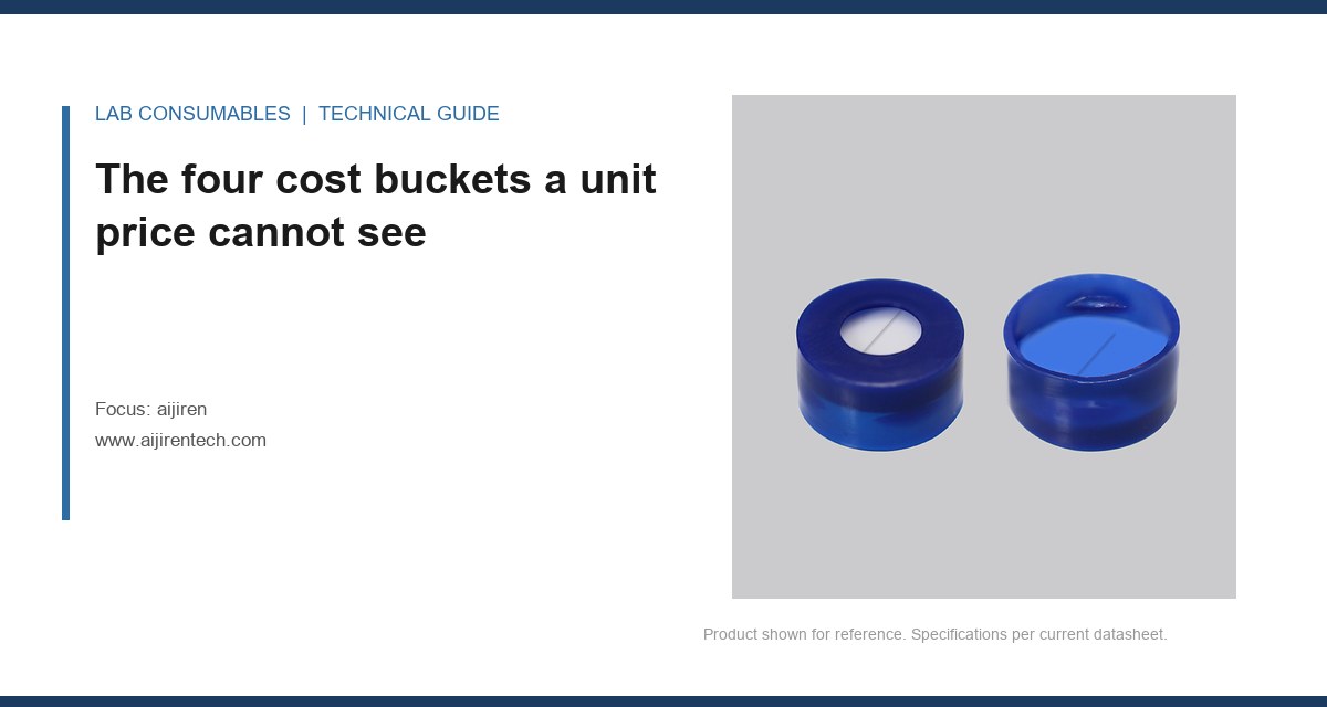 The four cost buckets a unit price cannot see